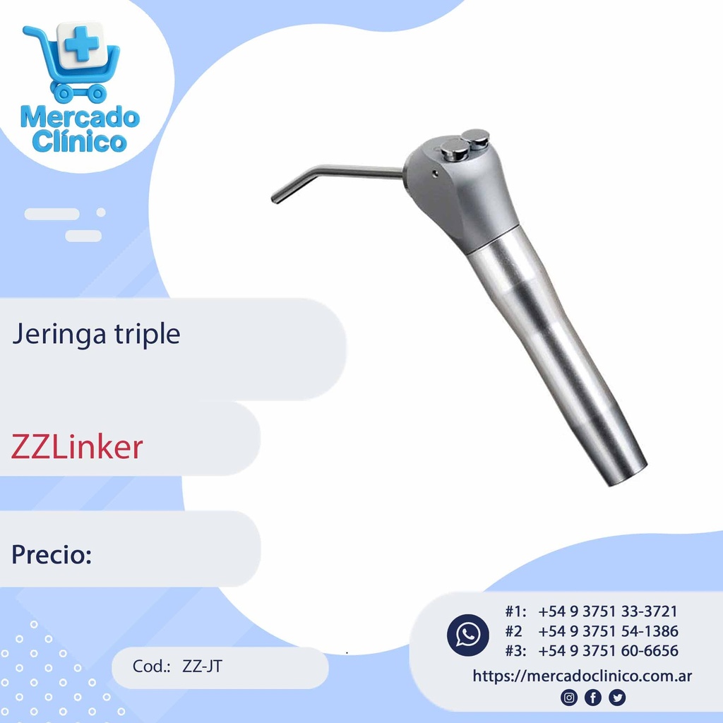 Jeringa triple para sillón - ZZLinker