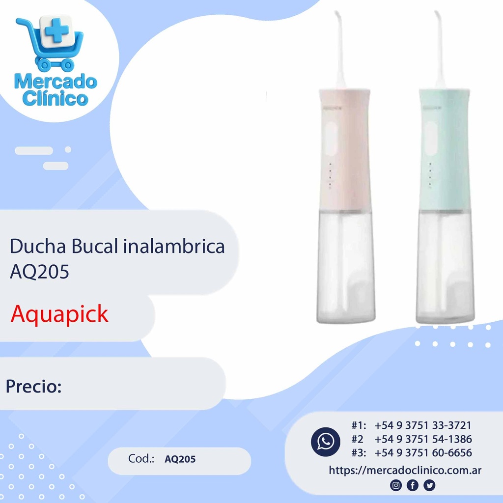 Ducha Bucal inalambrica Aq205 - Aquapick