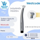 Turbina 4 Spray de titanio - Led - Westcode