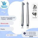 Turbina Angulada 45° 3 Spray - X45PRO - Westcode