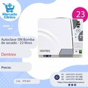 Autoclave SIN Bomba de secado - 23 litros - Dentrex