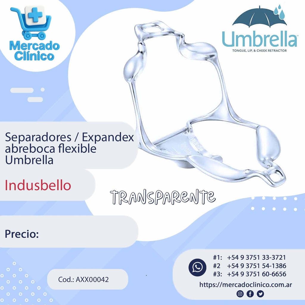 Separadores / Expandex abreboca flexible  Umbrella - Ultradent
