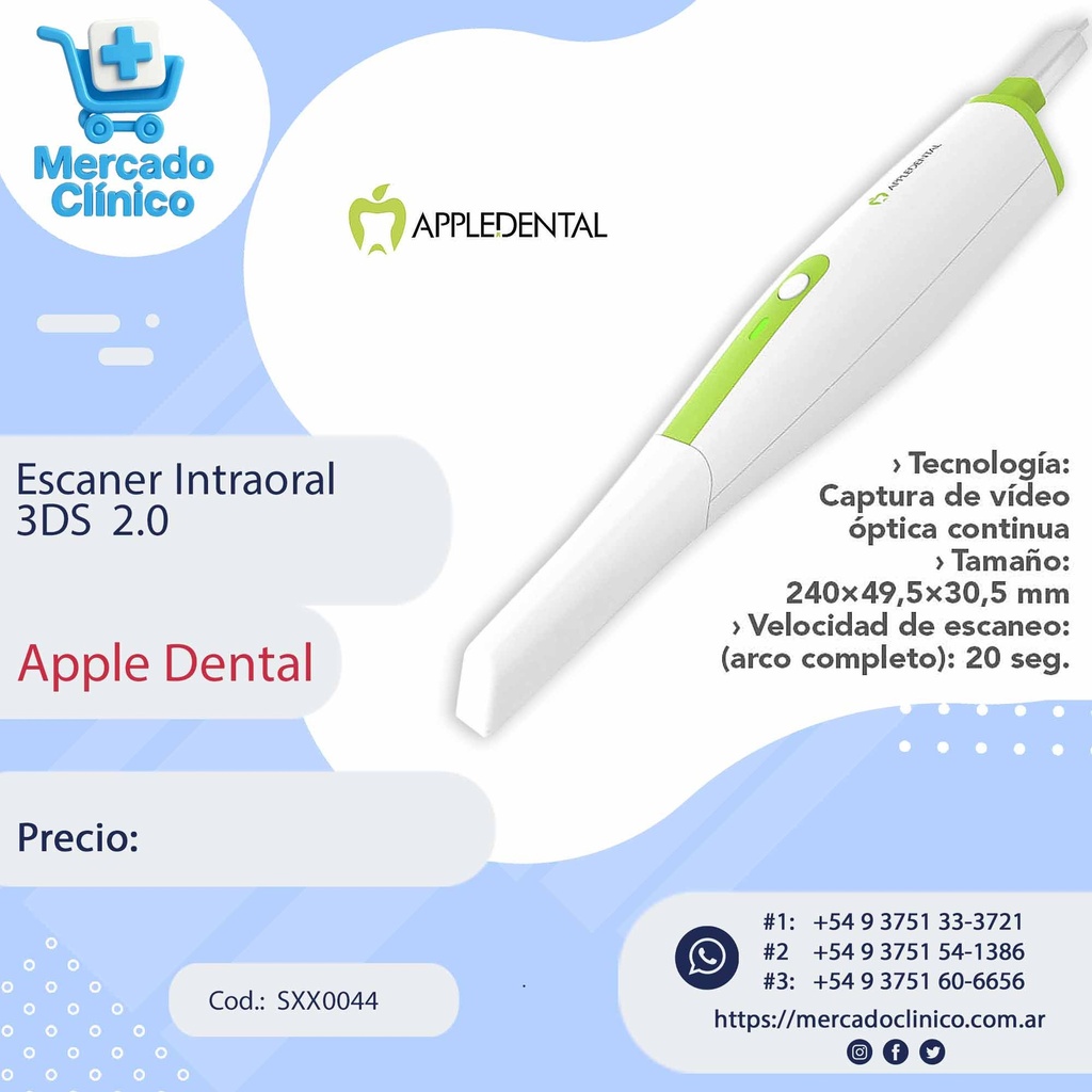 Escaner / Scanner 3DS  2.0 -Apple Dental