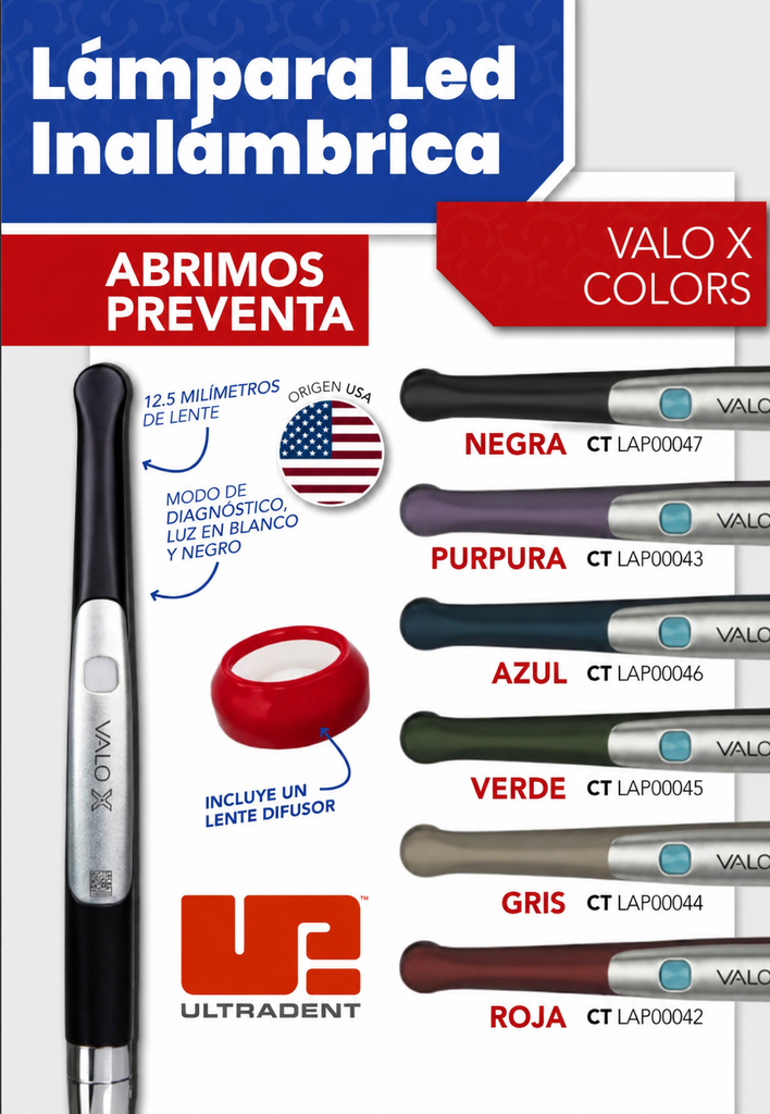 Lámapara Led inalámbrica Valo X - Ultradent 