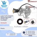 Lupa 3.5X armazon Resina Ajustable - Amtech