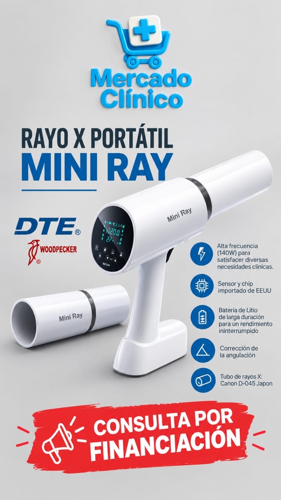 Equipo de Rayos X portatil Mini Ray - Pantalla táctil - DTE 