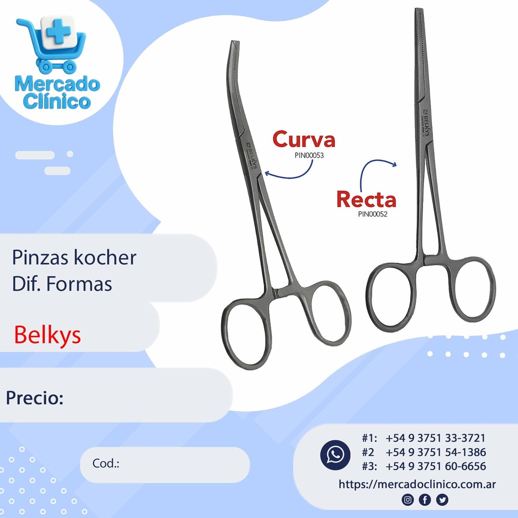 Pinza Kocher - Belkys