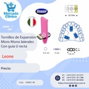 Tornillos expansor / disyuntor - Expansión  Micro Mono laterales Con guía U recta - Leone
