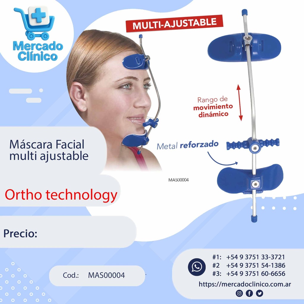 Máscara Facial multi ajustable - Ortho Technology