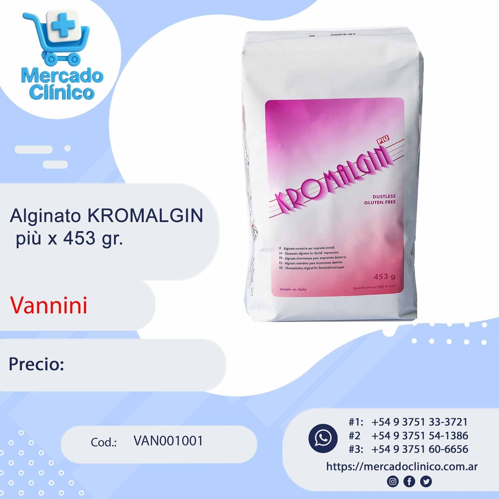 Alginato KROMALGIN più x 453 gr.  - Vannini 