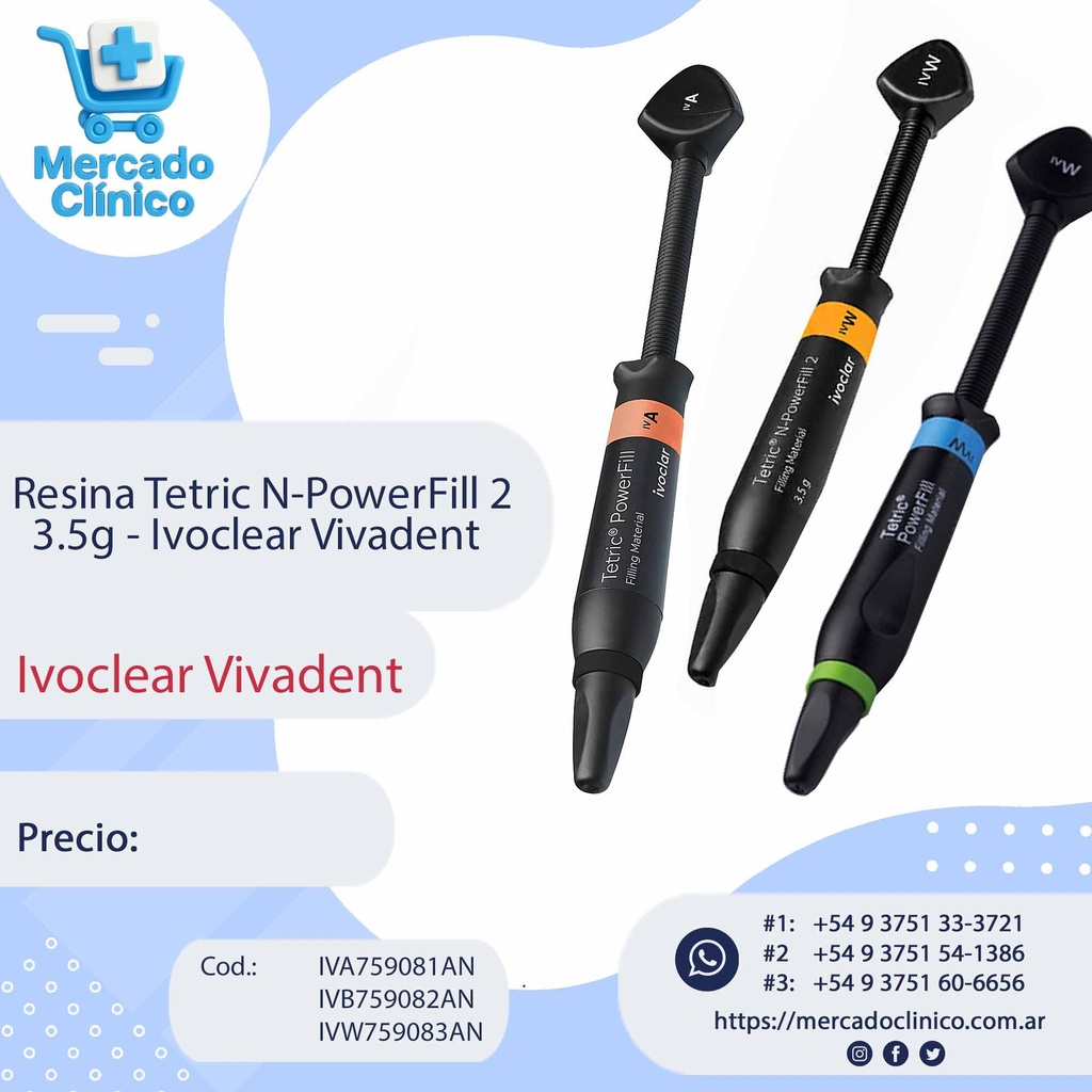 Resina Tetric N-PowerFill 2  3.5g - Ivoclear Vivadent 