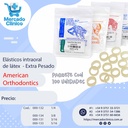 Gomas Elástico EXTRA PESADO intraoral de látex  X 100 UNIDADES  - American Orthodontics