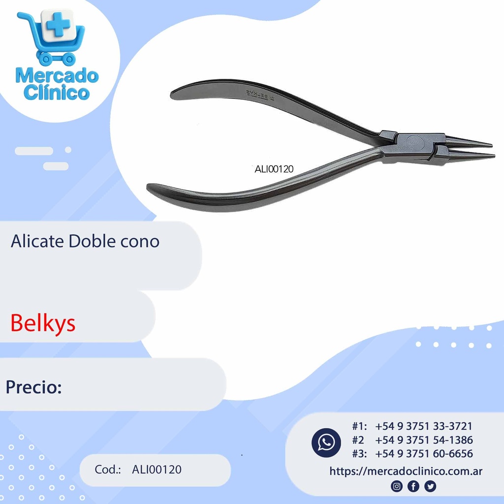 Alicate Doble cono - Belkys