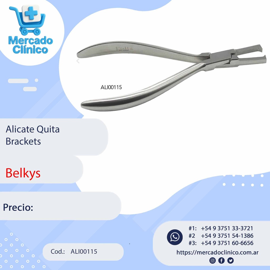 Alicates de Ortodoncia Quita Brackets - Belkys