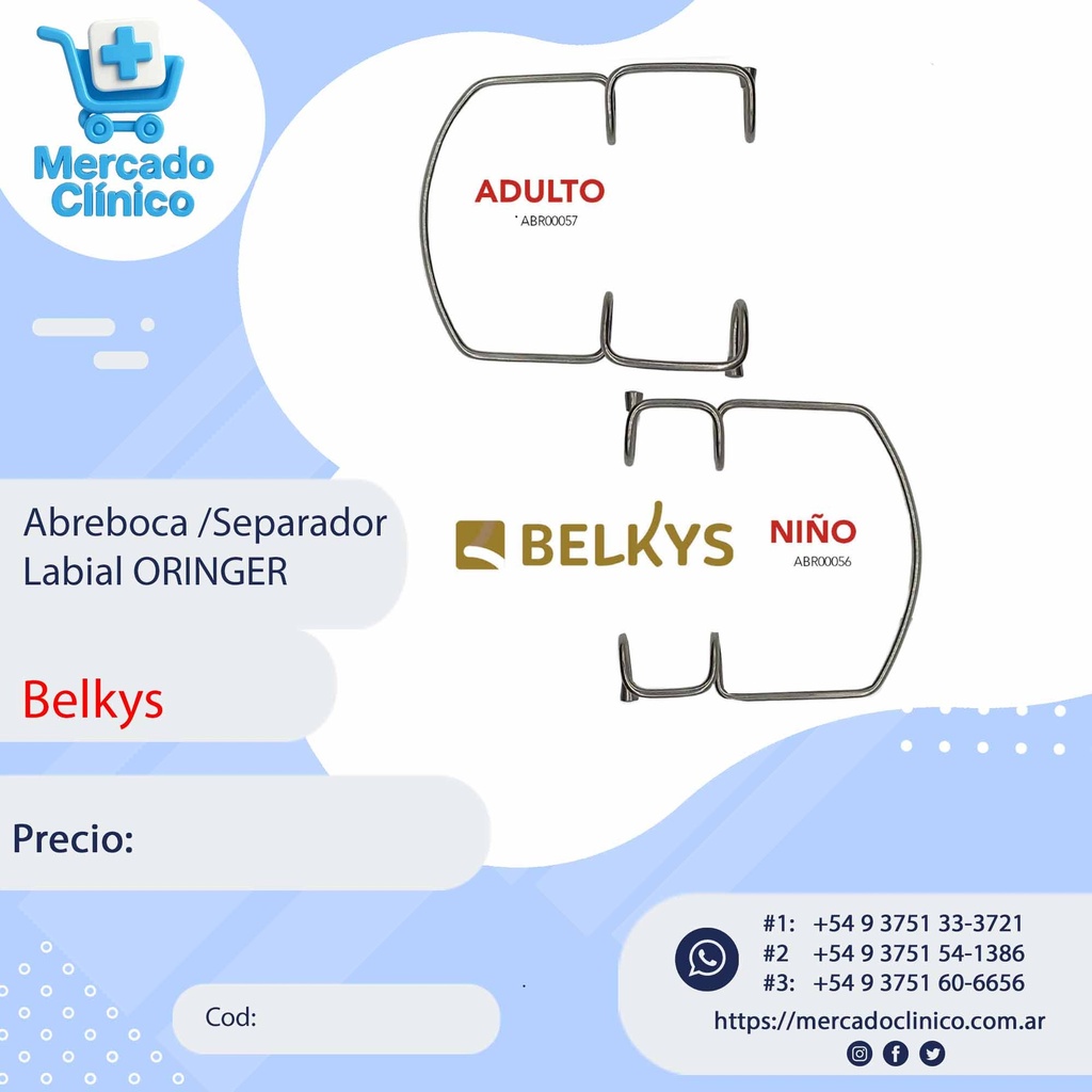 Abreboca / Separador de tejidos blandos Oringer-  Belkys