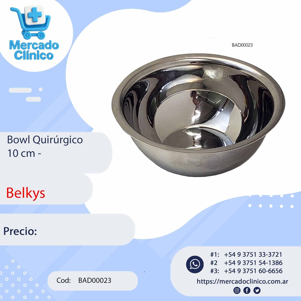 Bowl Quirúrgico 10 cm - Belkys