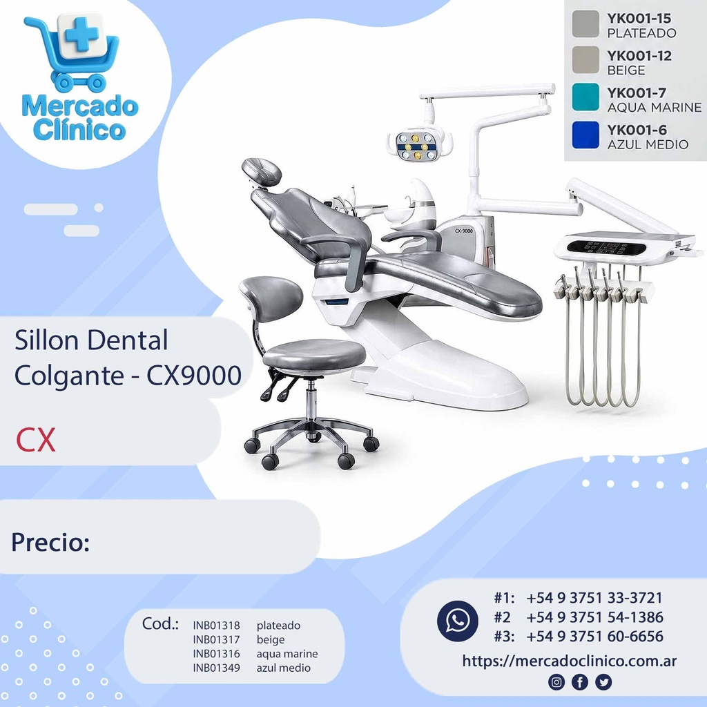 Equipo Sillón Dental CX9000- Colgante - CX 