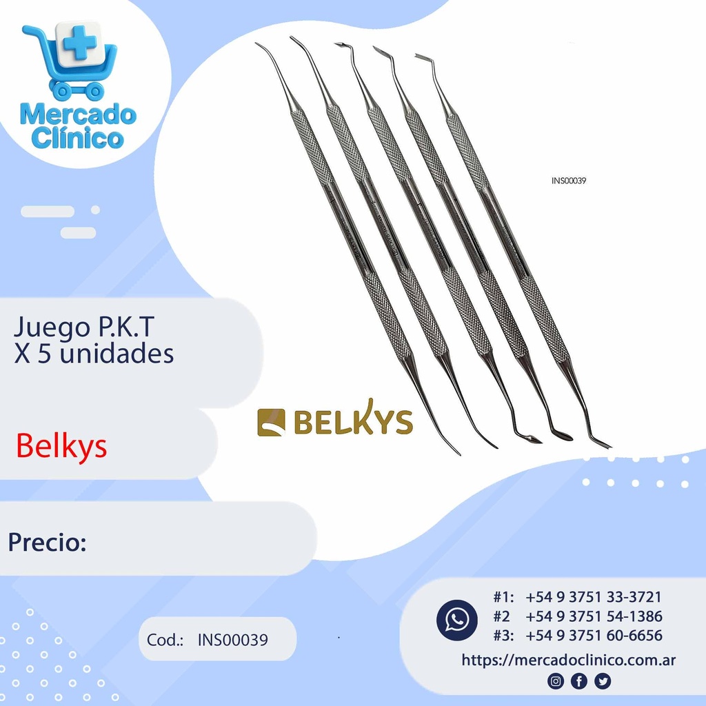 Juego P.K.T X 5 unidades - Belkys