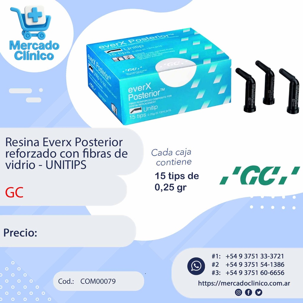 Resina Everx Posteriror reforzado con fibras de vidrio - GC 