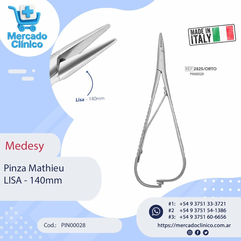 Pinza Mathieu LISA - 140mm - Medesy 