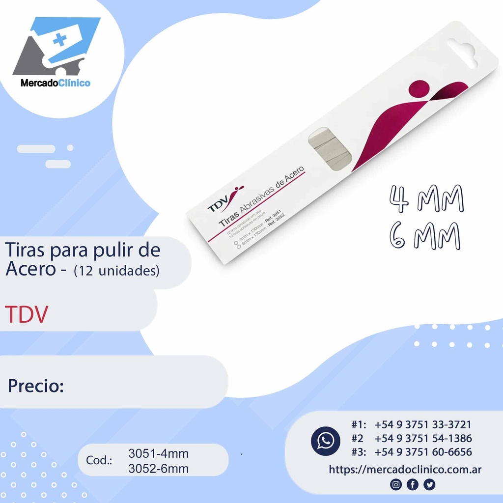 Tiras Abrasivas de Acero - TDV