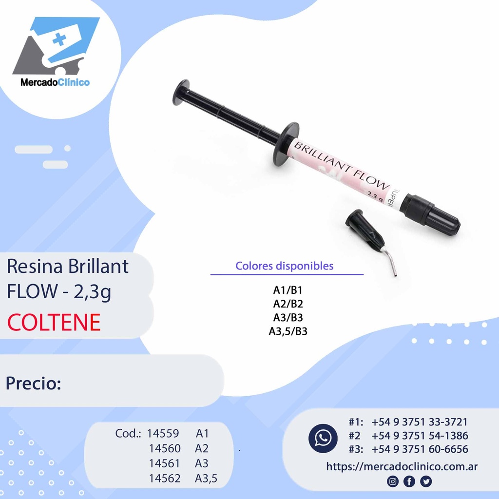 Resina Brillant  FLOW - 2,3g - Coltene