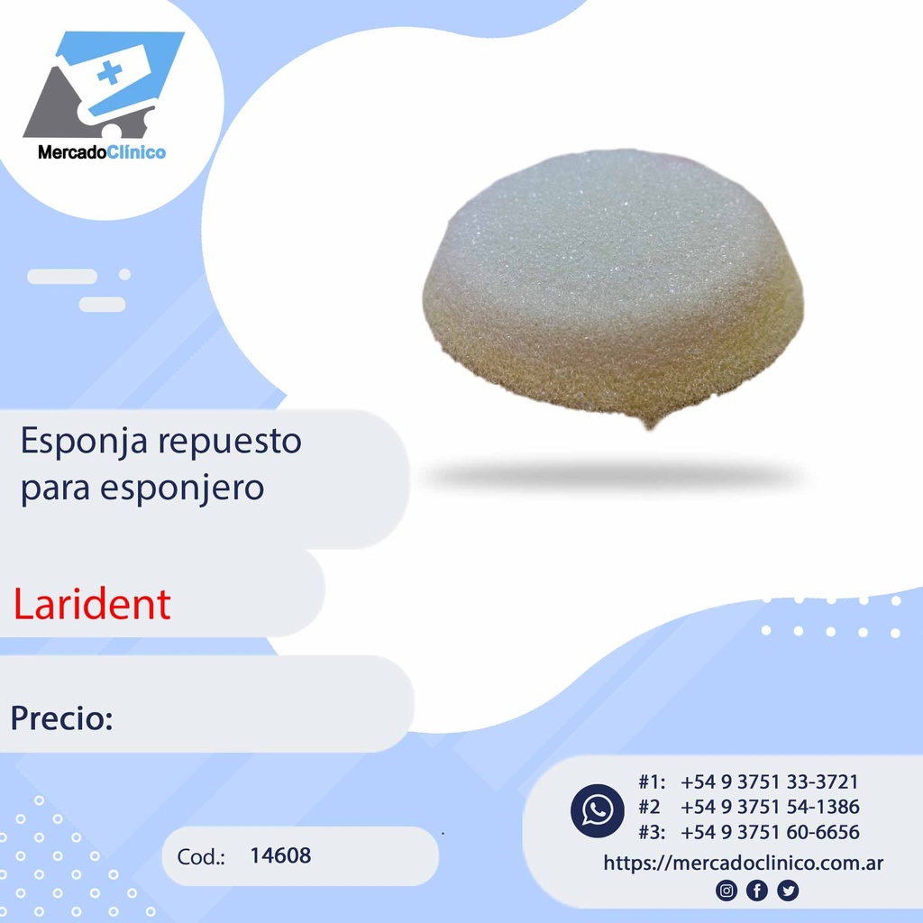Esponja repuesto para esponjero - Larident