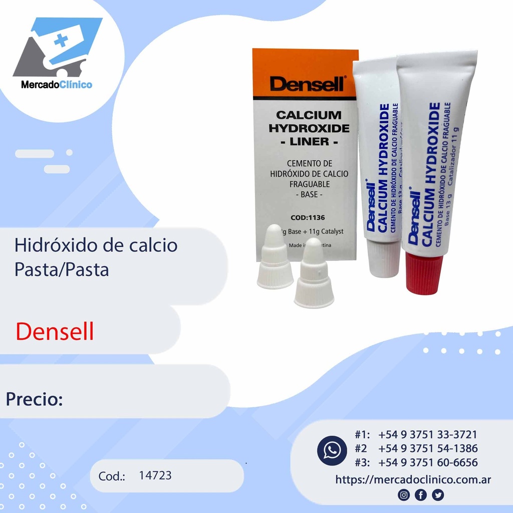 Hidróxido de calcio Pasta/ Pasta (tipo dycal) - Densell
