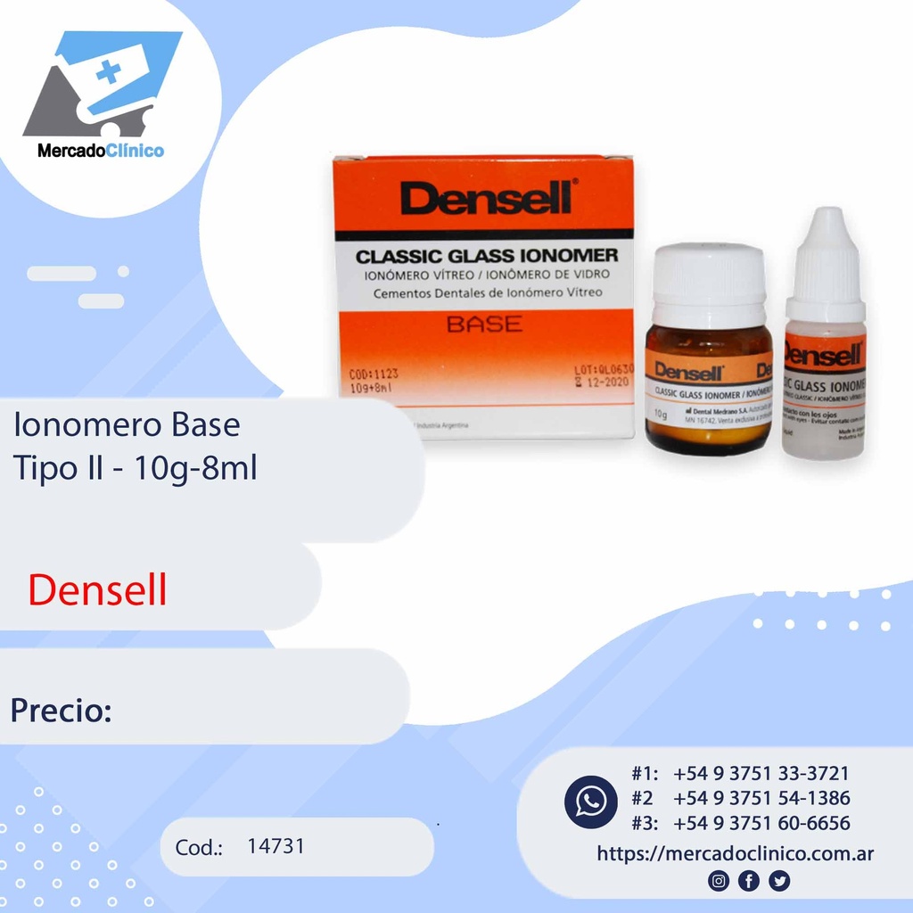 Ionomero Base Tipo II - Densell