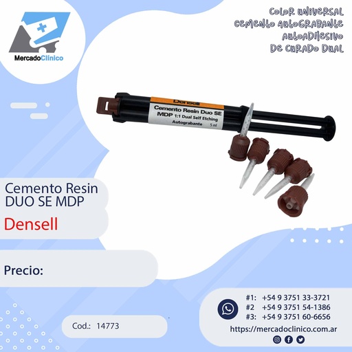 Cemento resin DUO SE MDP - Densell