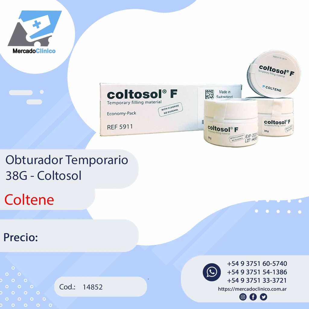 Obturador temporario 38G - COLTOSOL - Coltene
