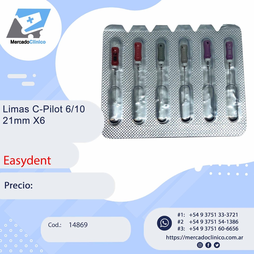 LIMAS C-PILOT #10 - 21MM X6 - EASYDENT
