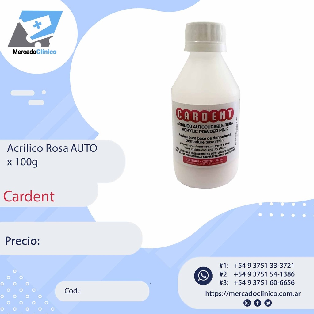 Acrilico ROSA auto - 100g