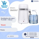 Destiladora / destilador de agua YS-Z500 4 litros - Yeson