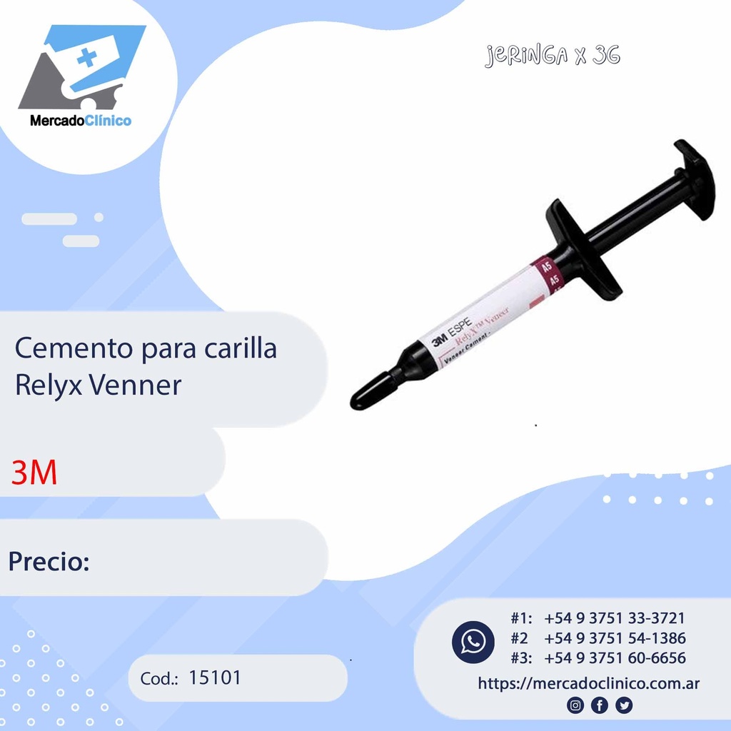 Cemento para carilla  Relyx Venner - 3M