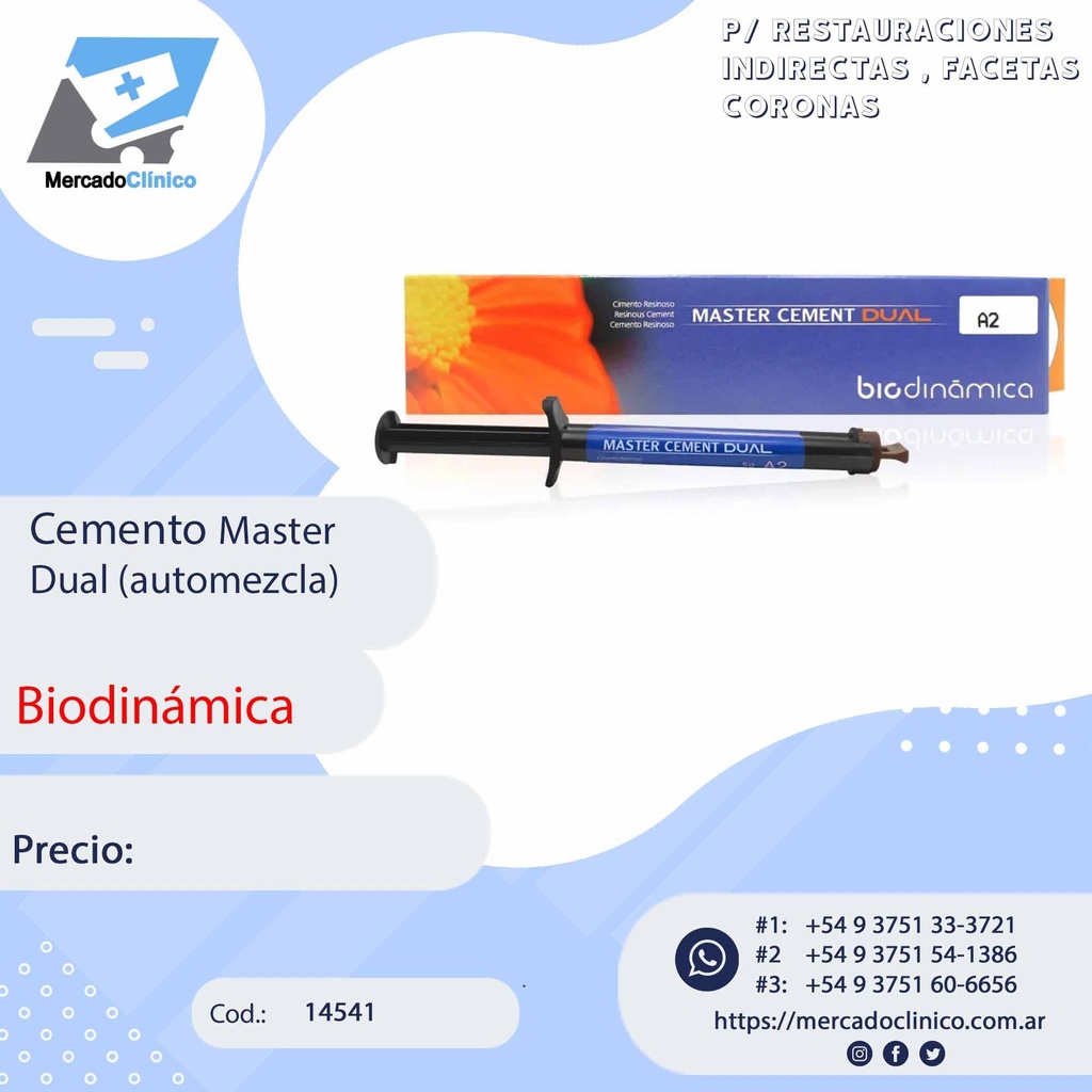 Cemento master Dual automezcla - BIODINAMICA