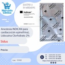 Anestesia INDICAN para cardíacos (sin epinefrina) Lidocaína Clorhidrato 2% - BLISTER X 10 Unidades - SIDUS