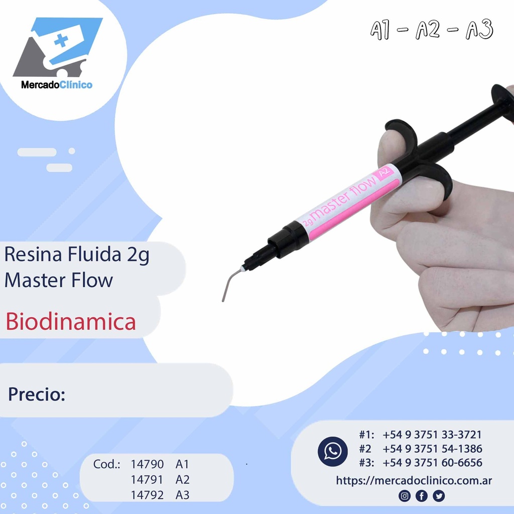 Resina Flow - MASTER FLOW - Biodinámica