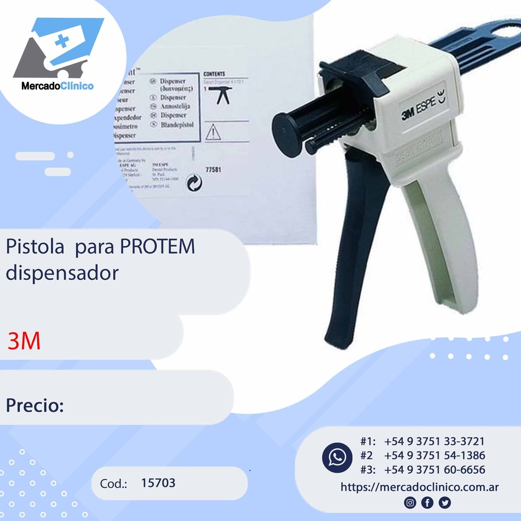 Pistola para PROTEM dispensador - 3M