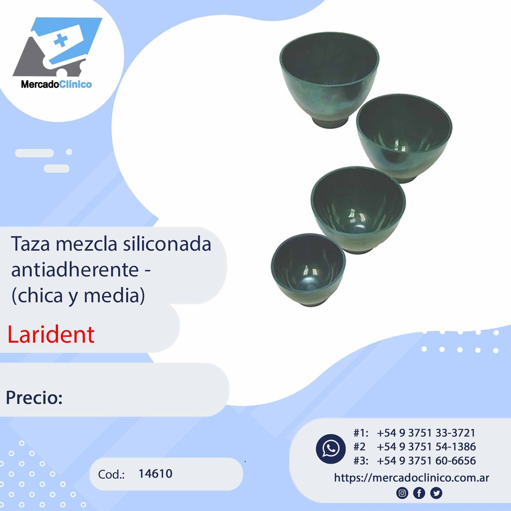 Taza mezcla siliconada antiadherente