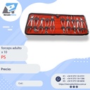 Juego de fórceps p/ adulto x 10 un - PS
