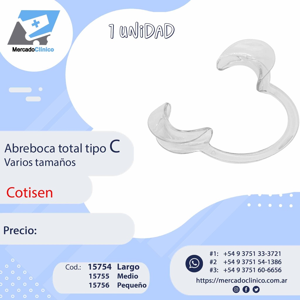 Abreboca X UNIDAD, tipo C para fotografía. COTISEN