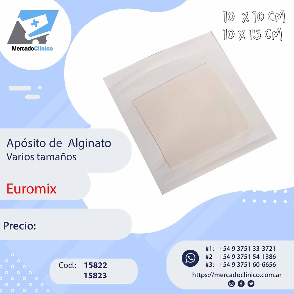 Apósito de Alginato - Euromix