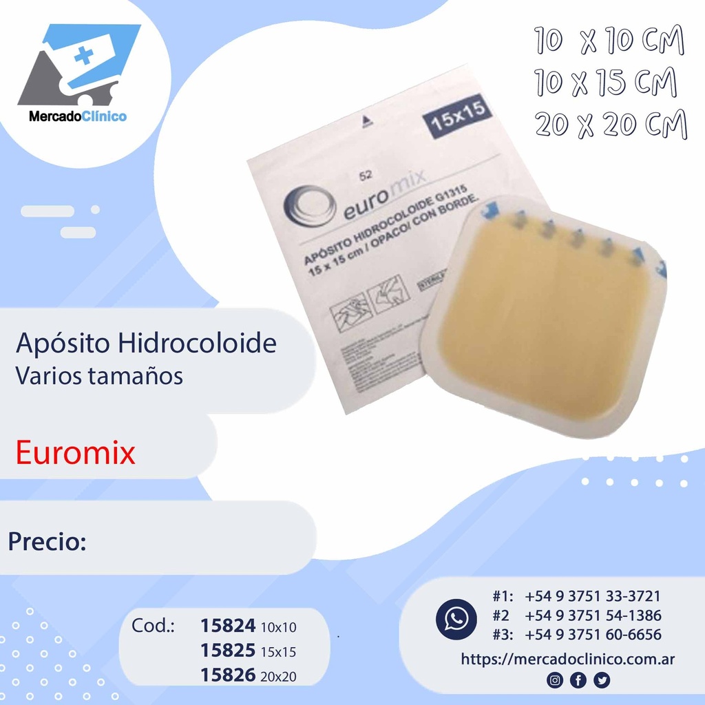 Apósito Hidrocoloide - Euromix