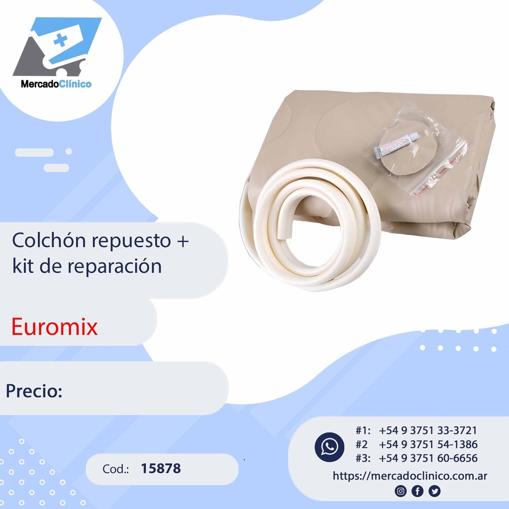 Colchón repuesto + kit de reparación - EUROMIX