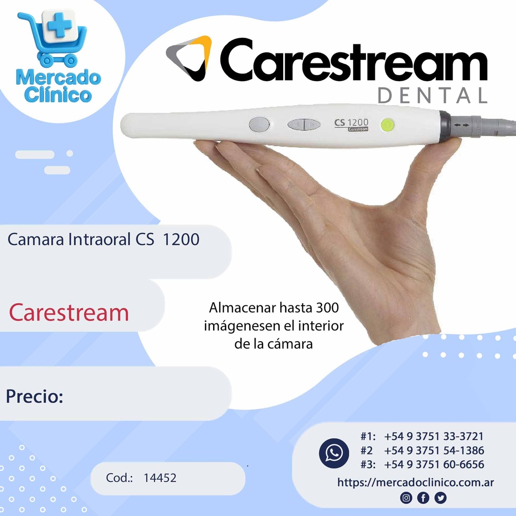 CS 1200 Cámara Intraoral  CS 1200 -   CARESTREAM
