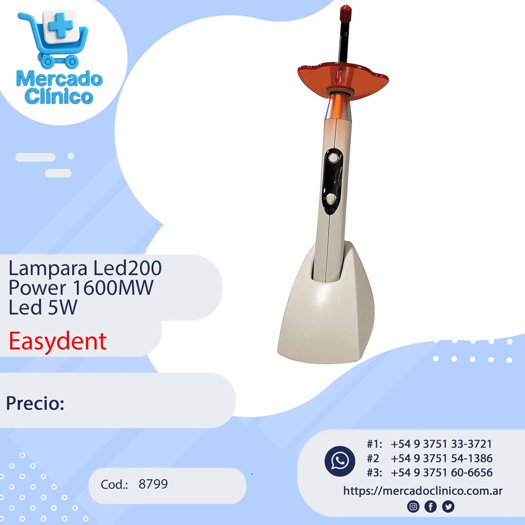 Lampara Led200 Power 1600MW Led 5W - Easydent