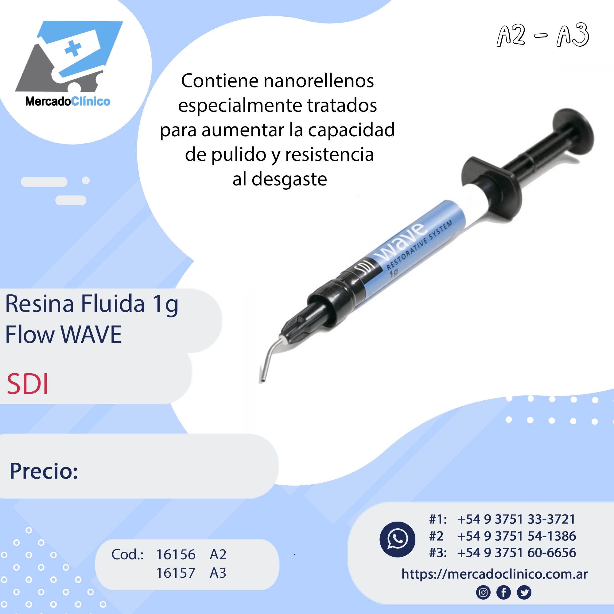 Resina Fluida 1g Flow WAVE - SDI
