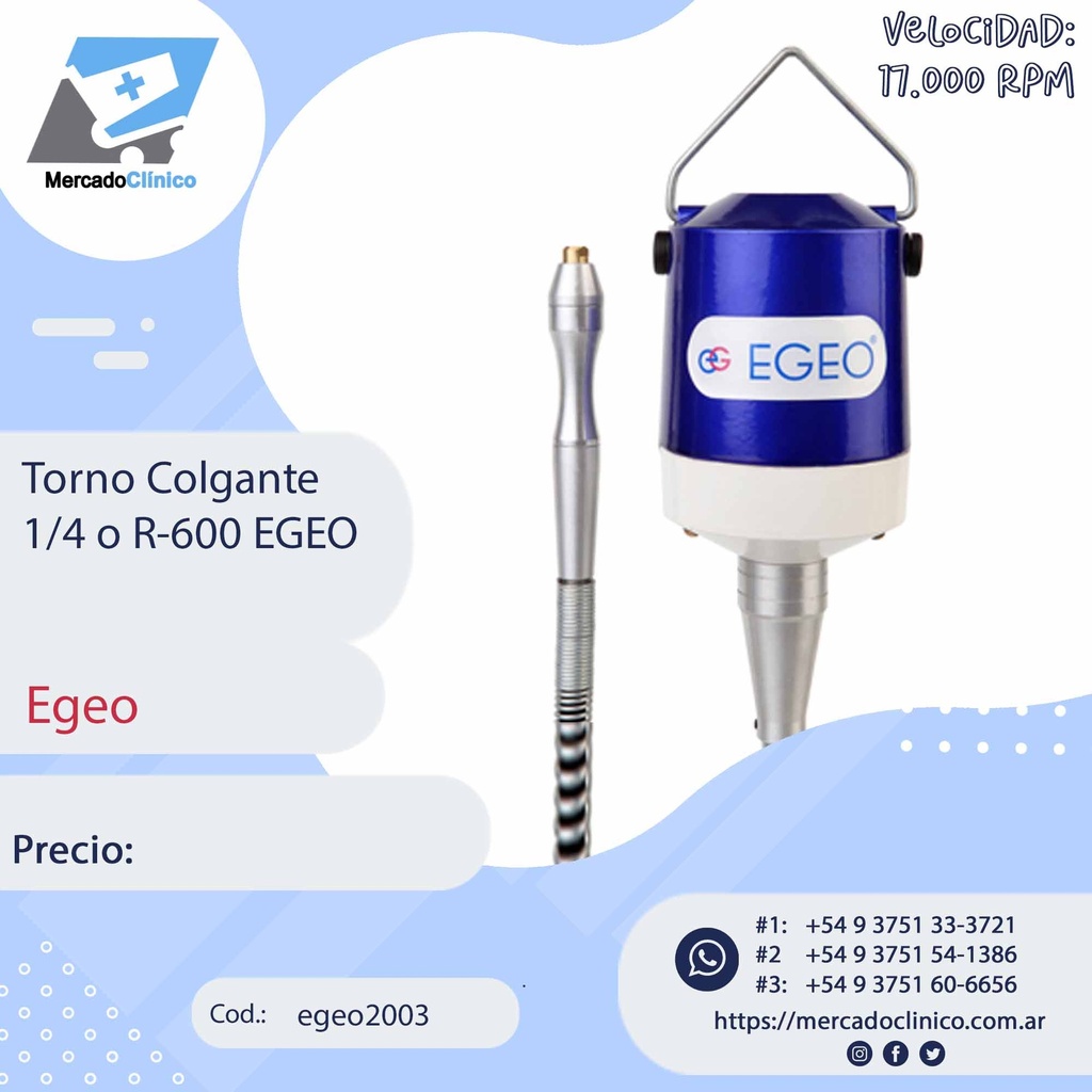 Torno Colgante 1/4 o R-600 - EGEO