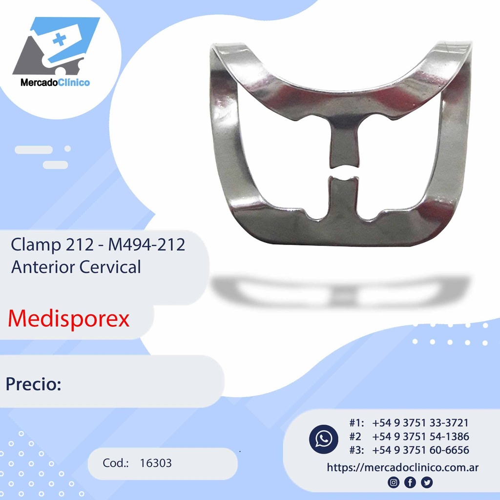 Clamp 212 - M494-212 Anterior Cervical - MEDISPOREX